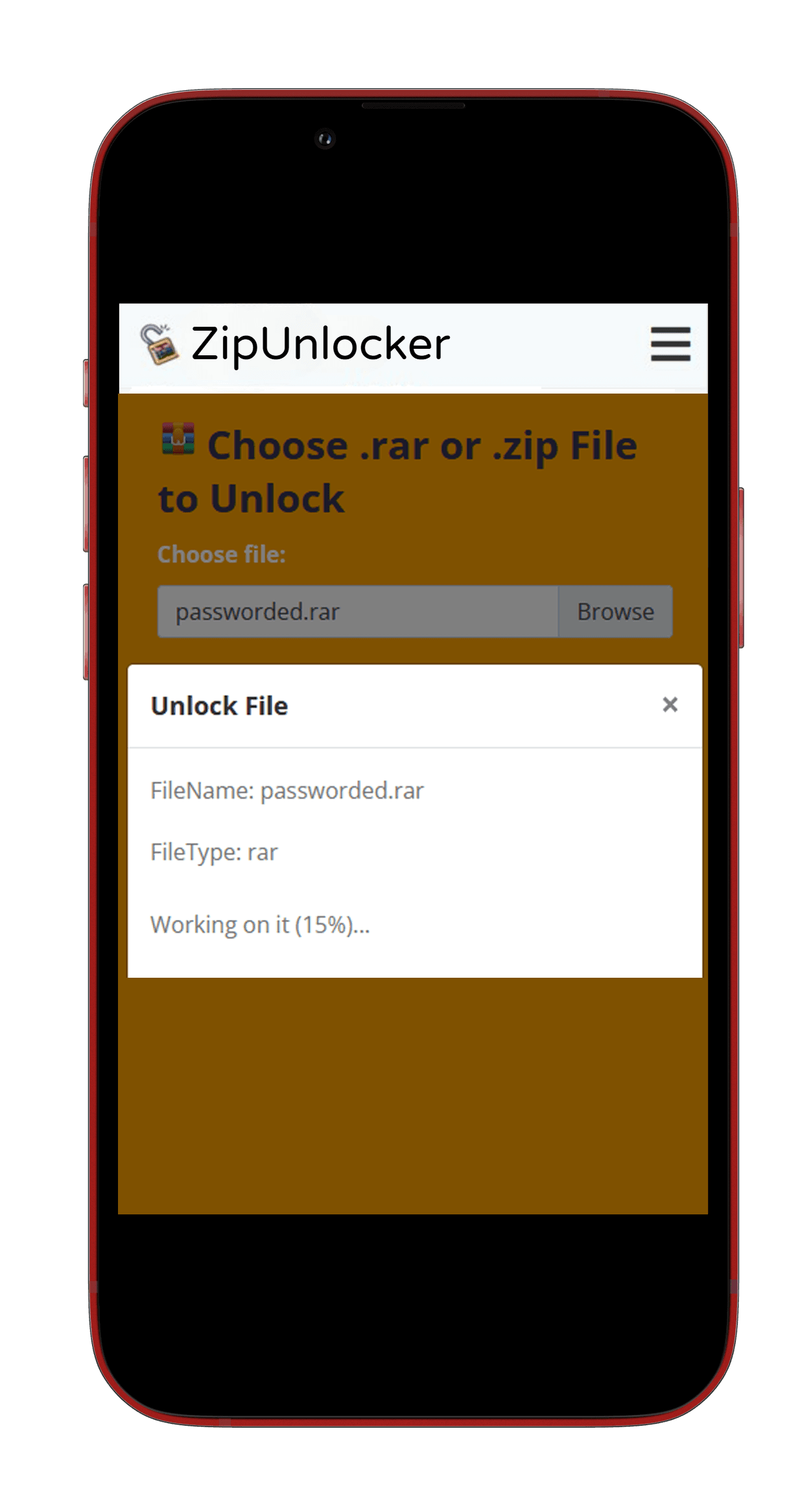 Illustration of the offline functionality of Zip Unlocker™, ensuring data privacy