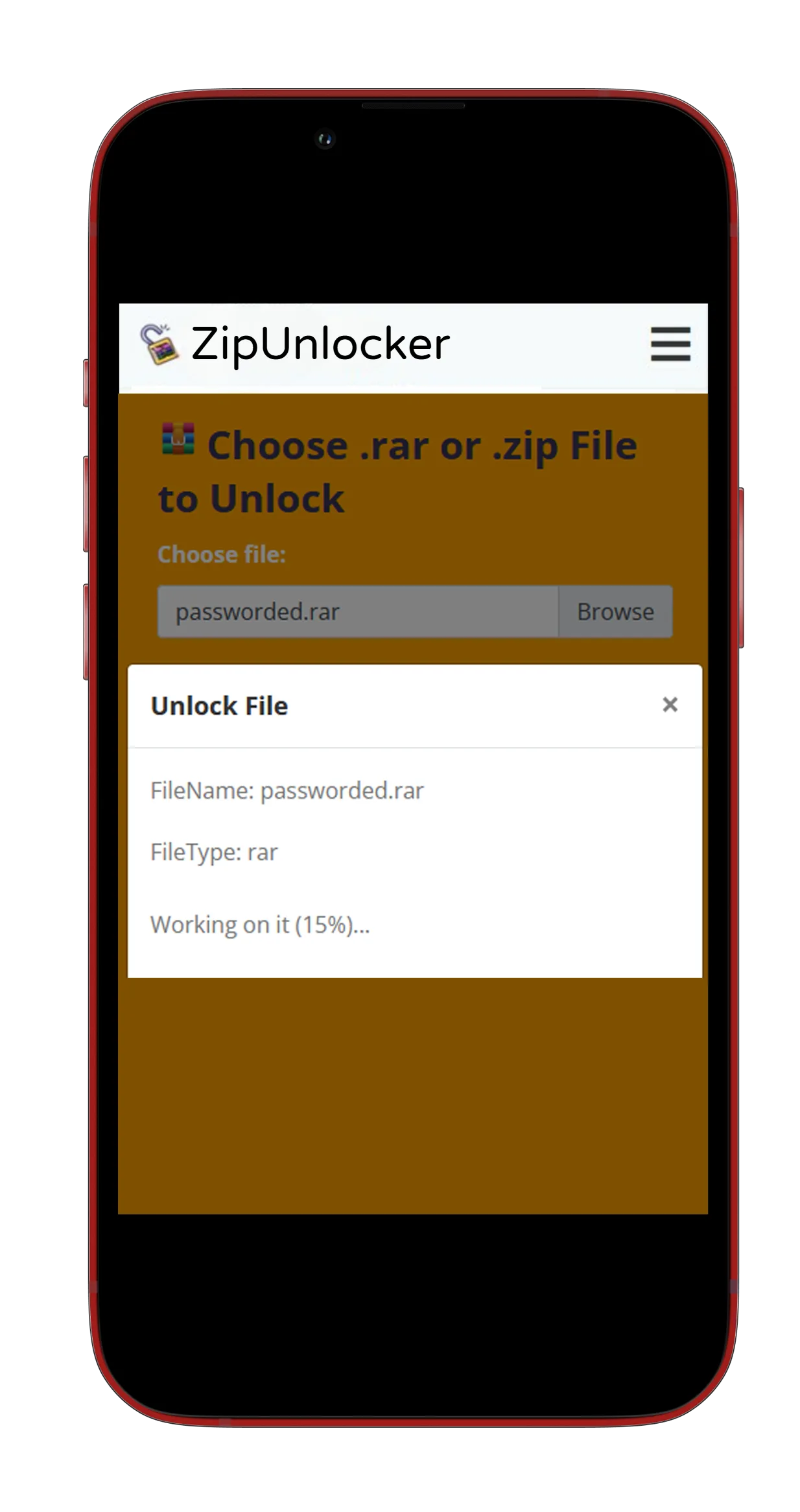 Illustration of the offline functionality of Zip Unlocker™, ensuring data privacy